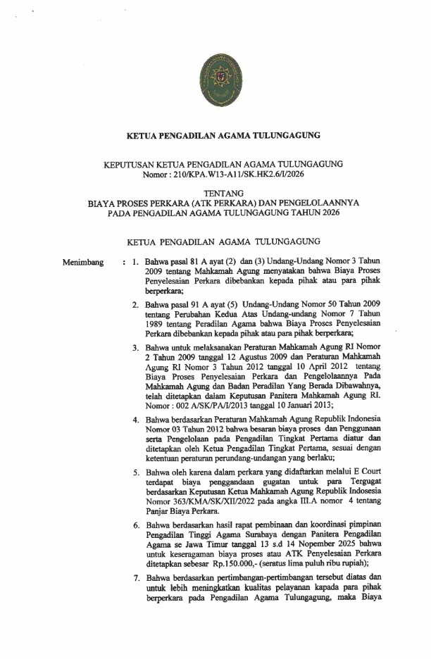210. SK Biaya Proses dan Pengelolaanya 2026 001
